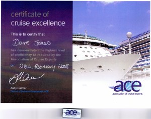 My ACE certificate