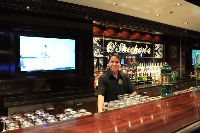 O'Sheehans Bar, and best barman